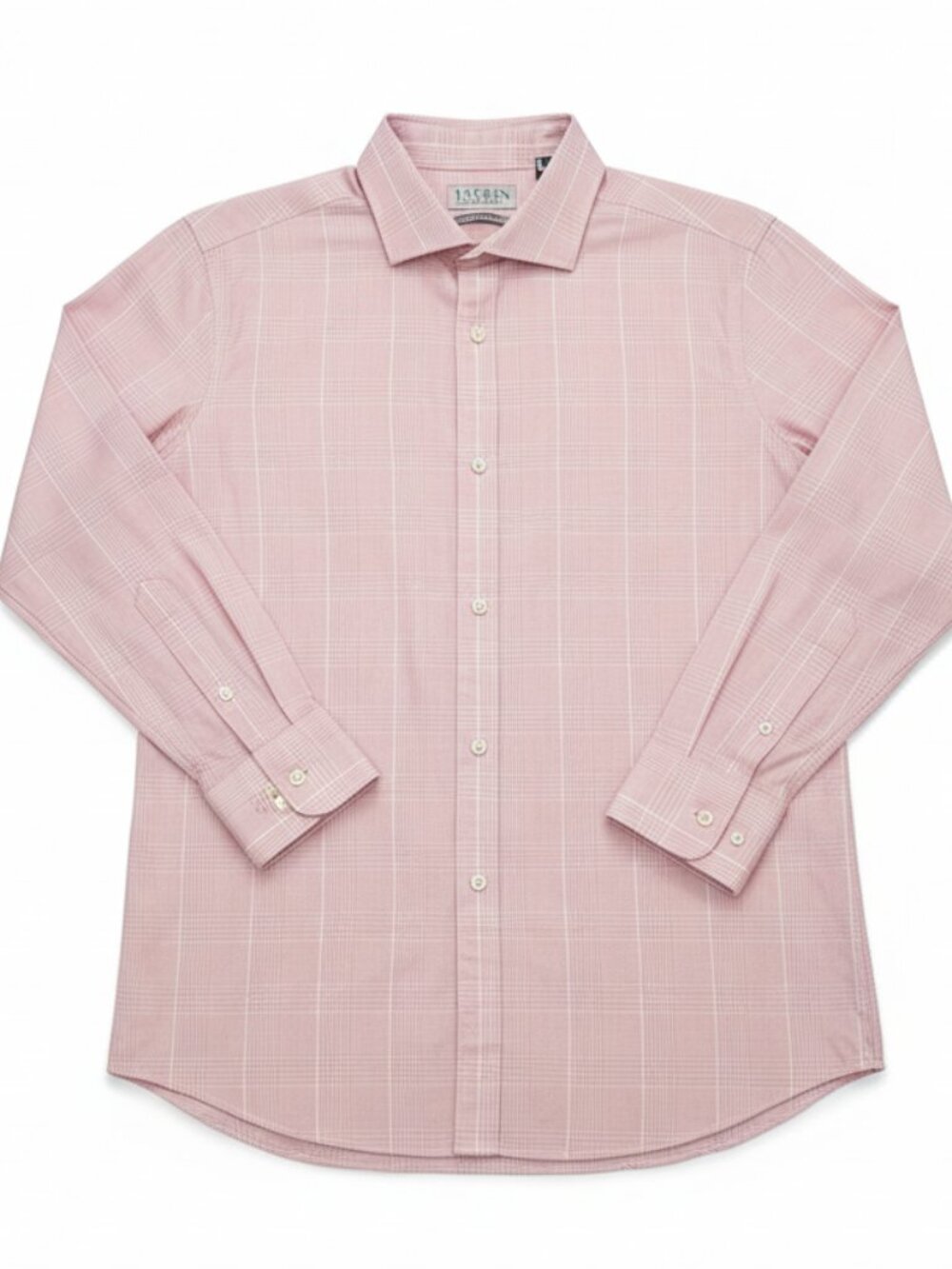 Lauren by Ralph Lauren Men's Slim Fit Dress Shirt | Pink Plaid Size L 16.5" 32/3
